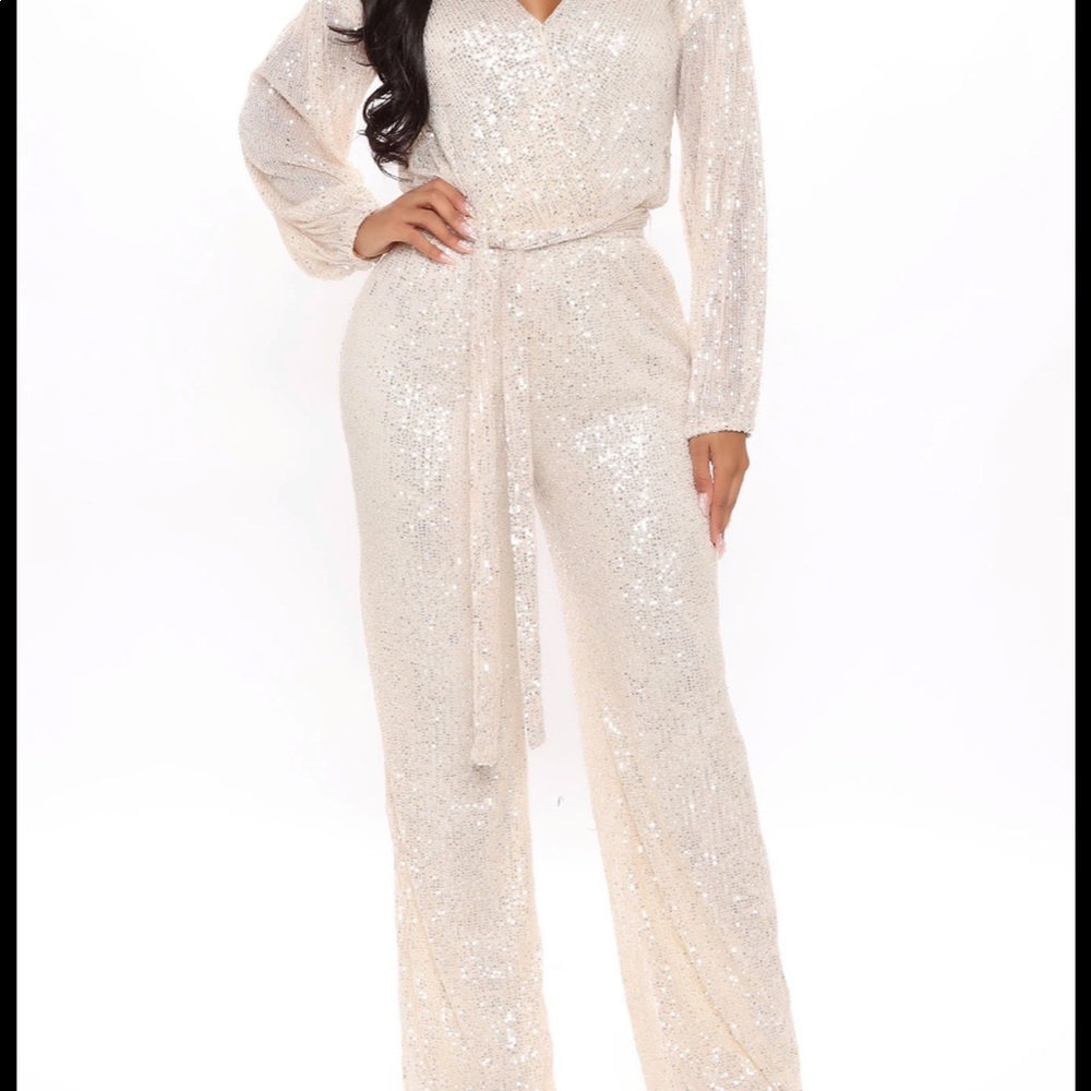 Caught My Eye Sequin Jumpsuit